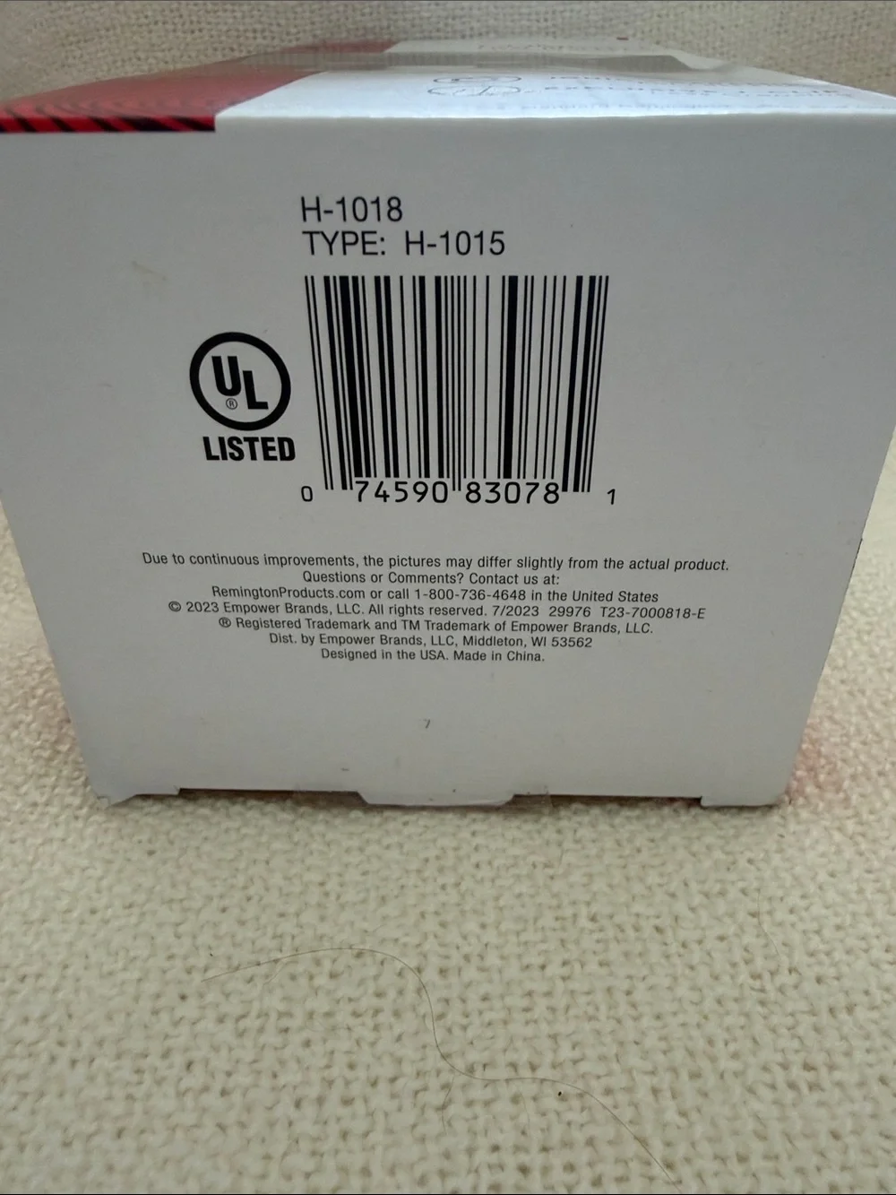 Remington compact, hot rollers in storage travel case